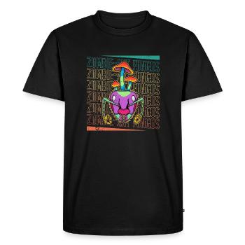 Mushrooms Mycology Ant Zombie Biology Student - Men's Premium Organic T-Shirt - black - Front - Nico (187cm)