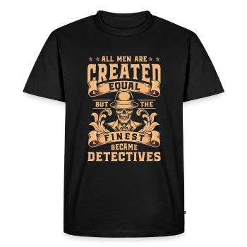 Agent - T-shirt Premium bio Homme - noir - Devant - Nico (187cm)
