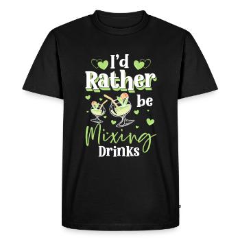Bartender Alcohol Mixer - Men's Premium Organic T-Shirt - black - Front - Nico (187cm)