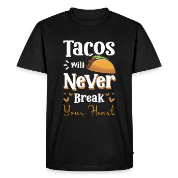 Mexican Fast food Delicious - Men's Premium Organic T-Shirt - black - Front - Nico (187cm)