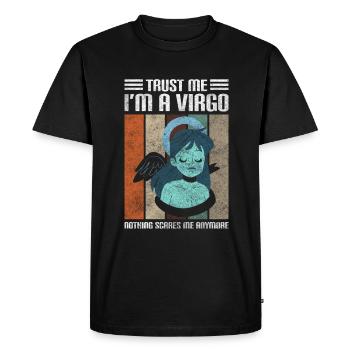 Signe du zodiaque Signe d’élément d’août - T-shirt Premium bio Homme - noir - Devant - Nico (187cm)