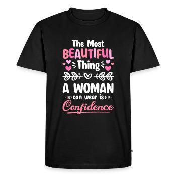 Woman Feminine Emancipation Celebration - Men's Premium Organic T-Shirt - black - Front - Nico (187cm)