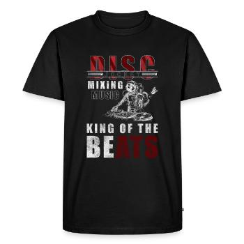 Dj Celebrate Vinyle - T-shirt Premium bio Homme - noir - Devant - Nico (187cm)