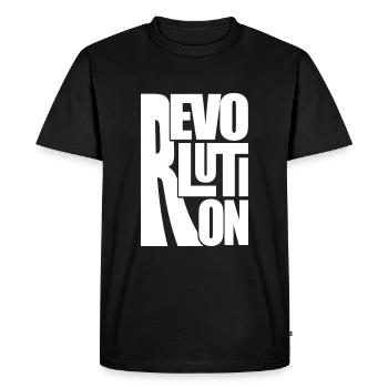 REVOLUTION - soyez votre propre révolution - w - T-shirt Premium bio Homme - noir - Devant - Nico (187cm)