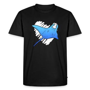 Stingray - Men's Premium Organic T-Shirt - black - Front - Nico (187cm)