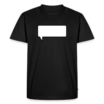 sprechblase mit deinem text - T-shirt Premium bio Homme - noir - Devant - Nico (187cm)