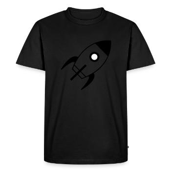 spaceship - T-shirt Premium bio Homme - noir - Devant - Nico (187cm)