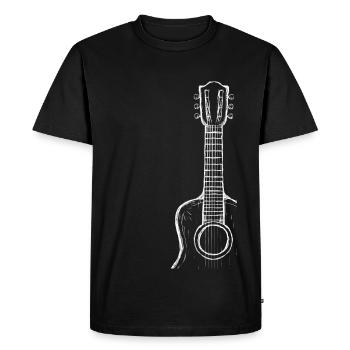 guitar - Men's Premium Organic T-Shirt - black - Front - Nico (187cm)