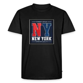 New York - T-shirt Premium bio Homme - noir - Devant - Nico (187cm)