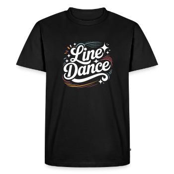 La danse en ligne : mon hobby - ma passion - mon truc - T-shirt Premium bio Homme - noir - Devant - Nico (187cm)