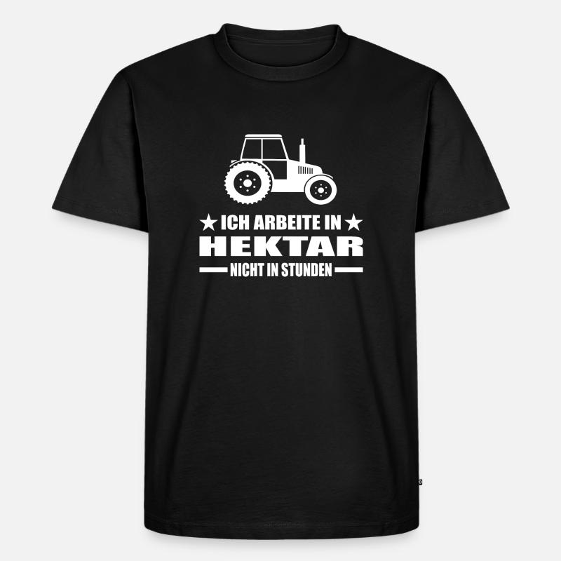 Traktor - Männer Premium Bio T-Shirt - Schwarz