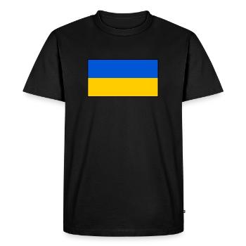 Ukraine - Men's Premium Organic T-Shirt - black - Front - Nico (187cm)
