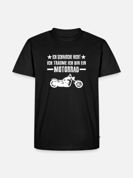 Motorrad - Männer Premium Bio T-Shirt - Schwarz