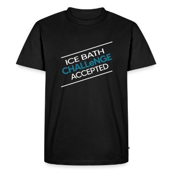 Bain de glace Les nageurs hivernaux « défi bain de glace » - T-shirt Premium bio Homme - noir - Devant - Nico (187cm)