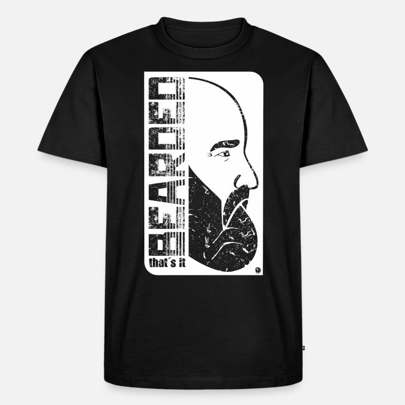 Bearded that´s it - Männer Premium Bio T-Shirt - Schwarz