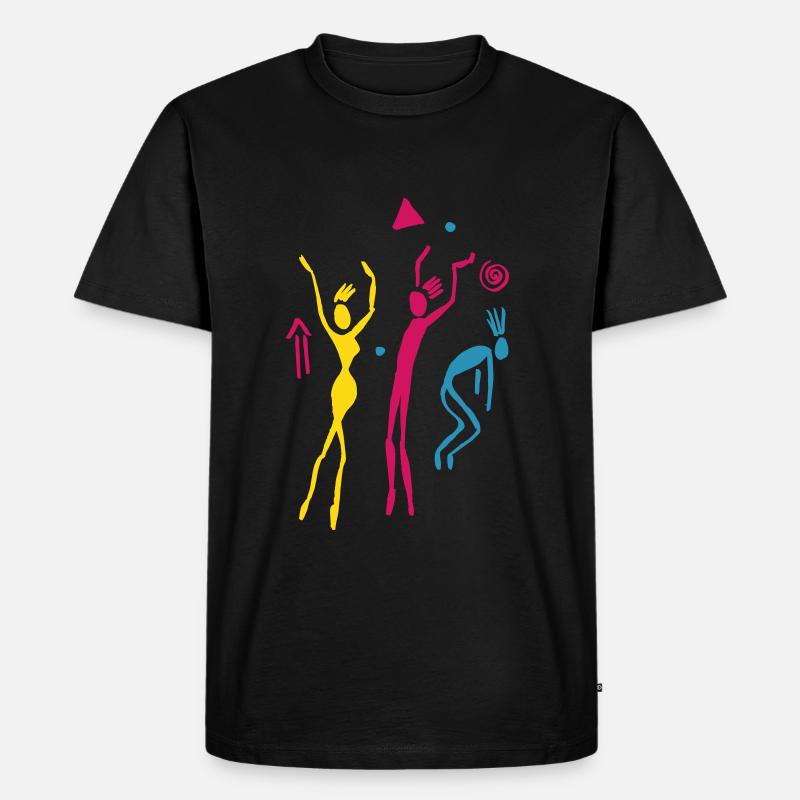 Tanz - Männer Premium Bio T-Shirt - Schwarz