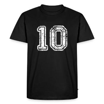 10 - T-shirt Premium bio Homme - noir - Devant - Nico (187cm)