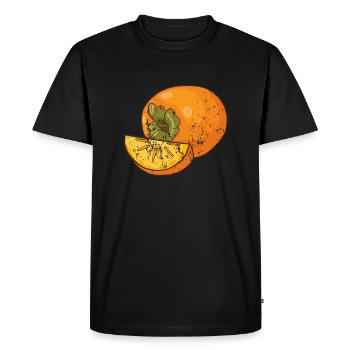 Fruits Kaki Style Vintage Grunge Rétro - T-shirt Premium bio Homme - noir - Devant - Nico (187cm)