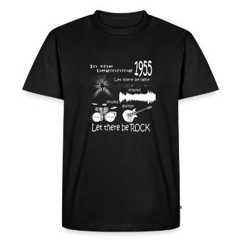 Qu’il y ait de la roche - T-shirt Premium bio Homme - noir - Devant - Nico (187cm)