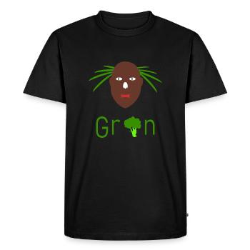 Cordula Green Head Green Kordula Hit cool saying - Men's Premium Organic T-Shirt - black - Front - Nico (187cm)