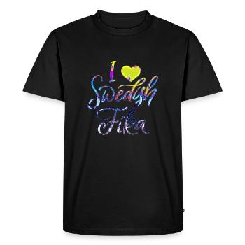 Suède Suède Viking Norden Scandinavie fika - T-shirt Premium bio Homme - noir - Devant - Nico (187cm)