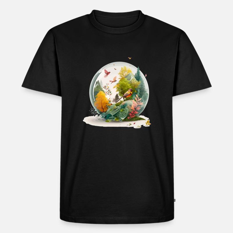 Der Miniaturbohrer - Männer Premium Bio T-Shirt - Schwarz