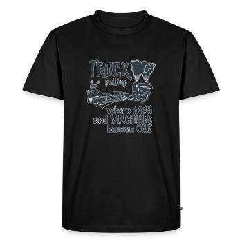 Duotone de traction de camion - T-shirt Premium bio Homme - noir - Devant - Nico (187cm)