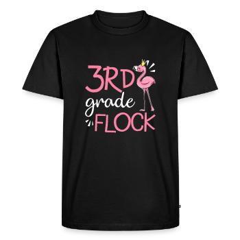 Flamingo Retour à l’école 3e troupeau de troisième année - T-shirt Premium bio Homme - noir - Devant - Nico (187cm)
