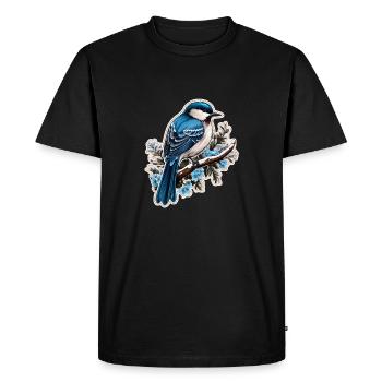 Pine - Men's Premium Organic T-Shirt - black - Front - Nico (187cm)