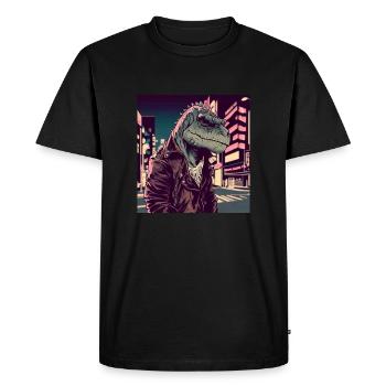 Dinosaure Japon Japon - T-shirt Premium bio Homme - noir - Devant - Nico (187cm)