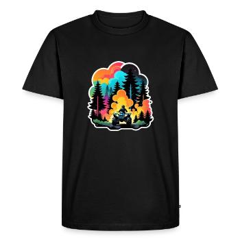 quad et tout terrain - T-shirt Premium bio Homme - noir - Devant - Nico (187cm)