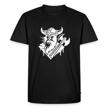Viking Warriors - Men's Premium Organic T-Shirt - black - Front - Nico (187cm)
