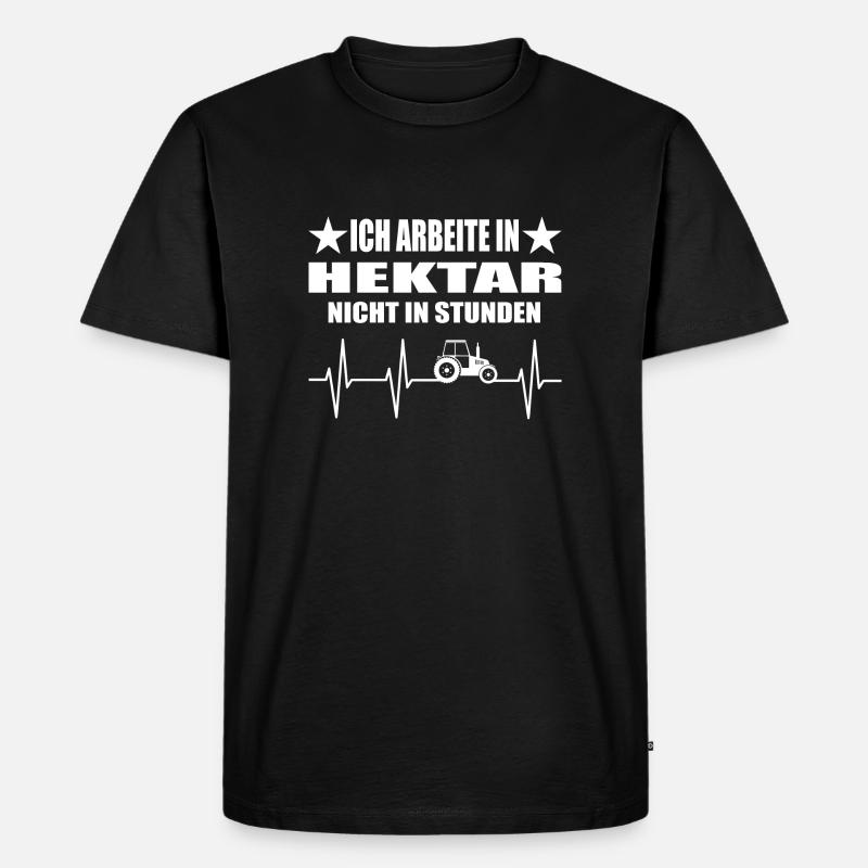 Traktor - Männer Premium Bio T-Shirt - Schwarz