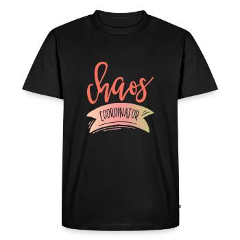 COORDONNATEUR du chaos - T-shirt Premium bio Homme - noir - Devant - Nico (187cm)