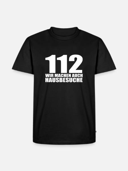 Feuerwehr - Männer Premium Bio T-Shirt - Schwarz