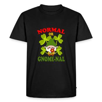 Idée cadeau amusante pour nain de pelouse normal ou gnome - T-shirt Premium bio Homme - noir - Devant - Nico (187cm)