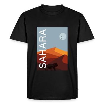 Sahara - T-shirt Premium bio Homme - noir - Devant - Nico (187cm)