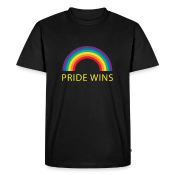 Love LGBT Pride Rainbow Colours Gift Love - T-shirt Premium bio Homme - noir - Devant - Nico (187cm)