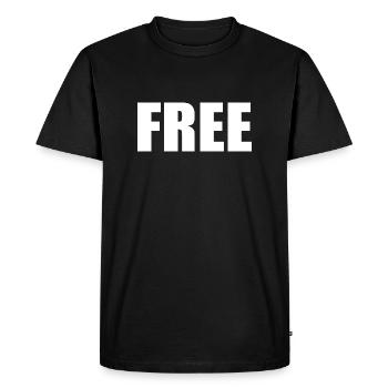 Free - T-shirt Premium bio Homme - noir - Devant - Nico (187cm)