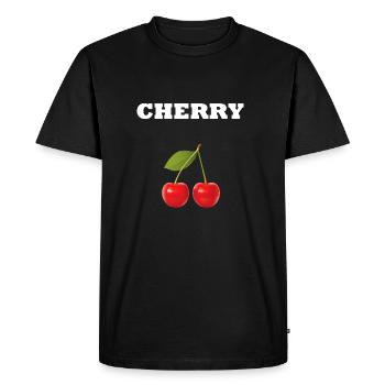CHERRY STYLE - T-shirt Premium bio Homme - noir - Devant - Nico (187cm)