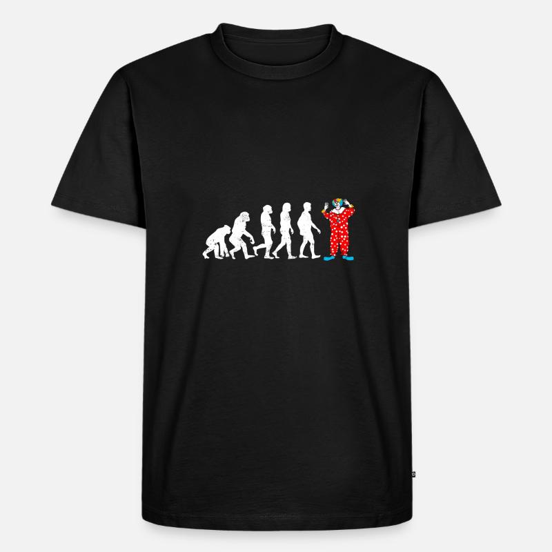 Evolution of Clown Evolution - Men's Premium Organic T-Shirt - black