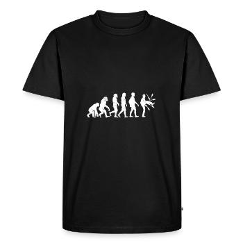 Evolution of Juggler evolution - Men's Premium Organic T-Shirt - black - Front - Nico (187cm)