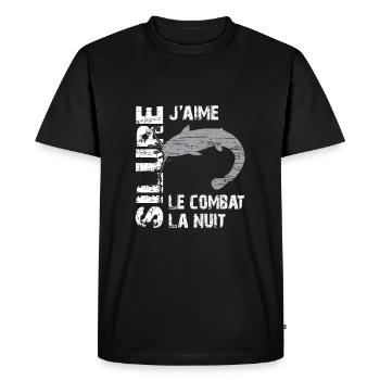 Pêche au silure Combat avec le silure Pêche sporti - T-shirt Premium bio Homme - noir - Devant - Nico (187cm)