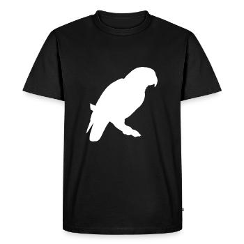 perroquet - T-shirt Premium bio Homme - noir - Devant - Nico (187cm)