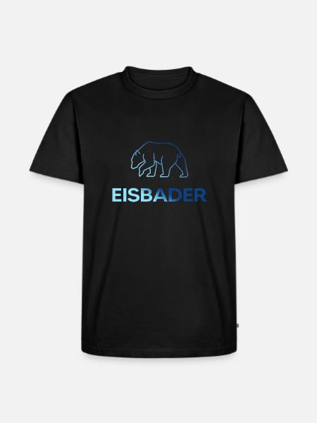 Eisbader Winterschwimmen arctic Eisschwimmer - Männer Premium Bio T-Shirt - Schwarz