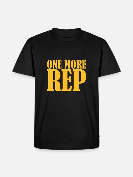 One More Rep - Men's Premium Organic T-Shirt - black