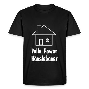constructeur de maison - T-shirt Premium bio Homme - noir - Devant - Nico (187cm)