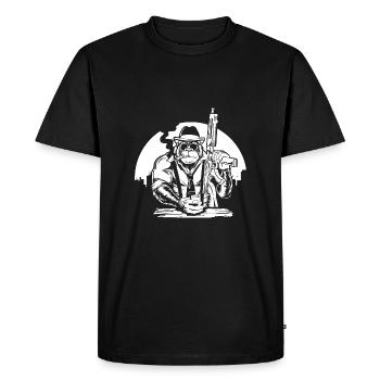 Mafia Gorilla W - T-shirt Premium bio Homme - noir - Devant - Nico (187cm)