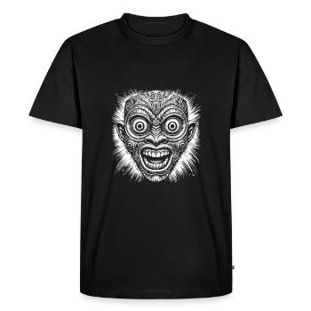 Masque - T-shirt Premium bio Homme - noir - Devant - Nico (187cm)