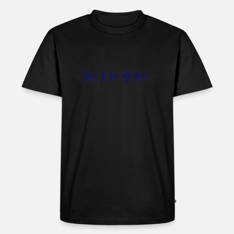 Waveform - Sample - Drumloop - T-shirt Premium bio Homme - noir